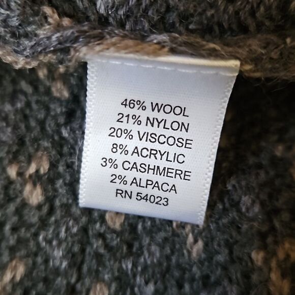 Banana Republic gray & taupe wool/cashmere/alpaca blend sweater size Small - Picture 8 of 10
